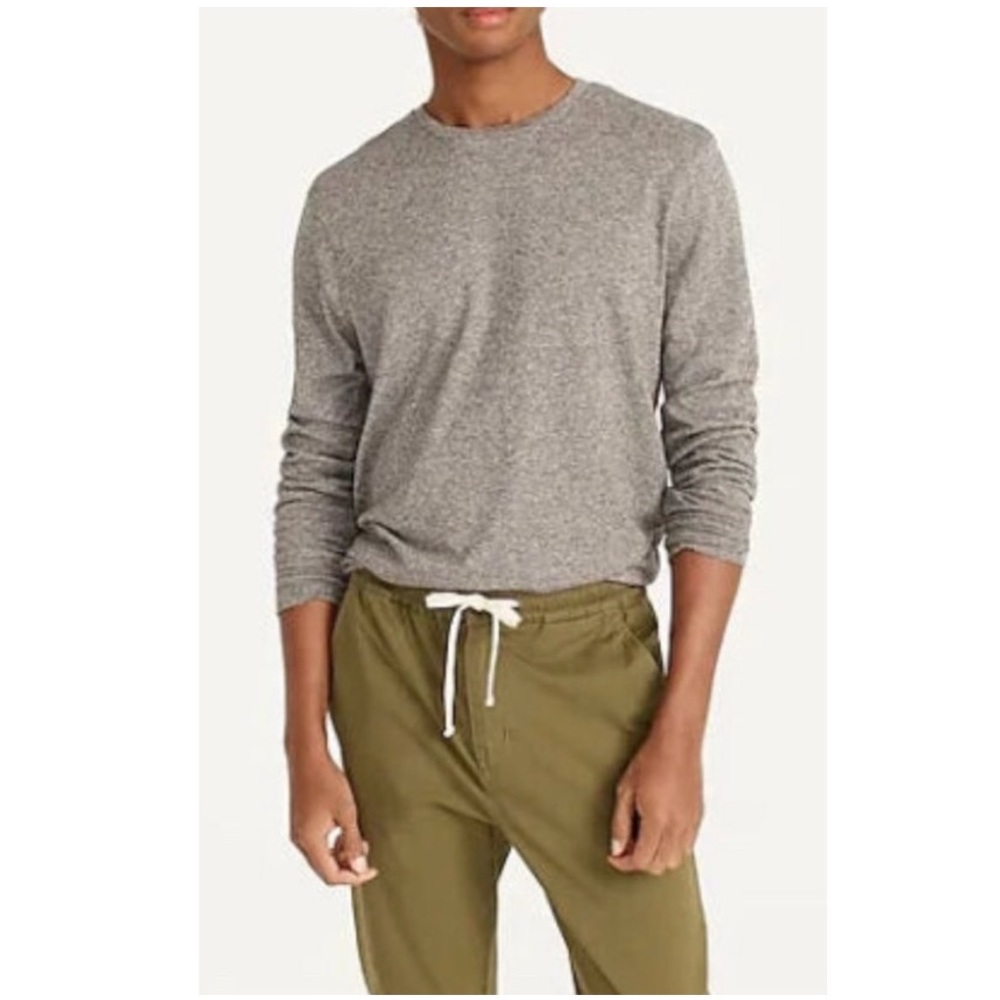 J. Crew 2021 Men’s Blended Cotton Cashmere Crewneck Long Sleeve T-Shirt Large